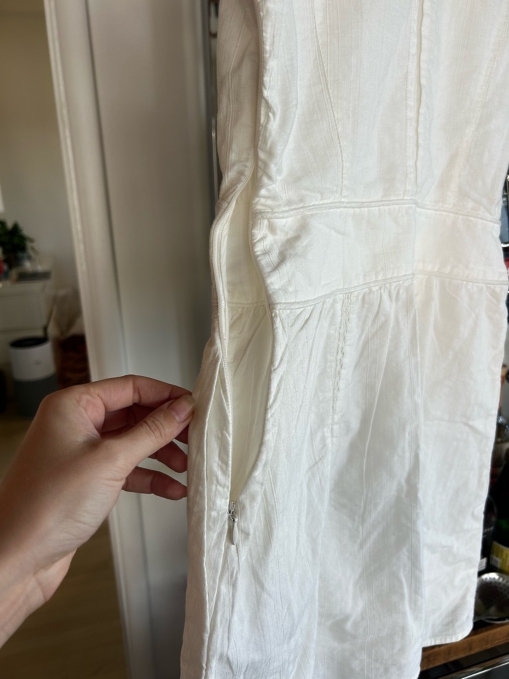 NWT The Kooples English Embroidery Lace Trim Cap Sleeve Dress - Picture 4 of 4